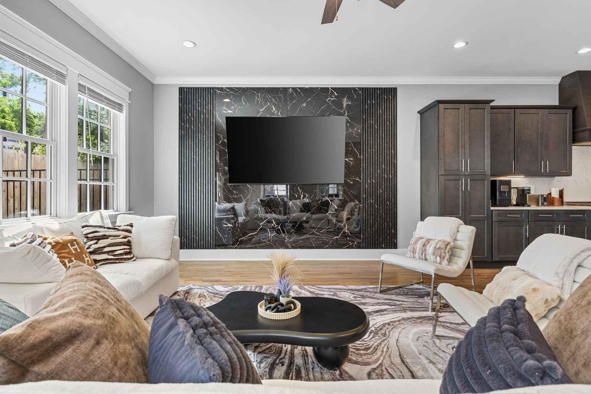 Designer living room in Nashville